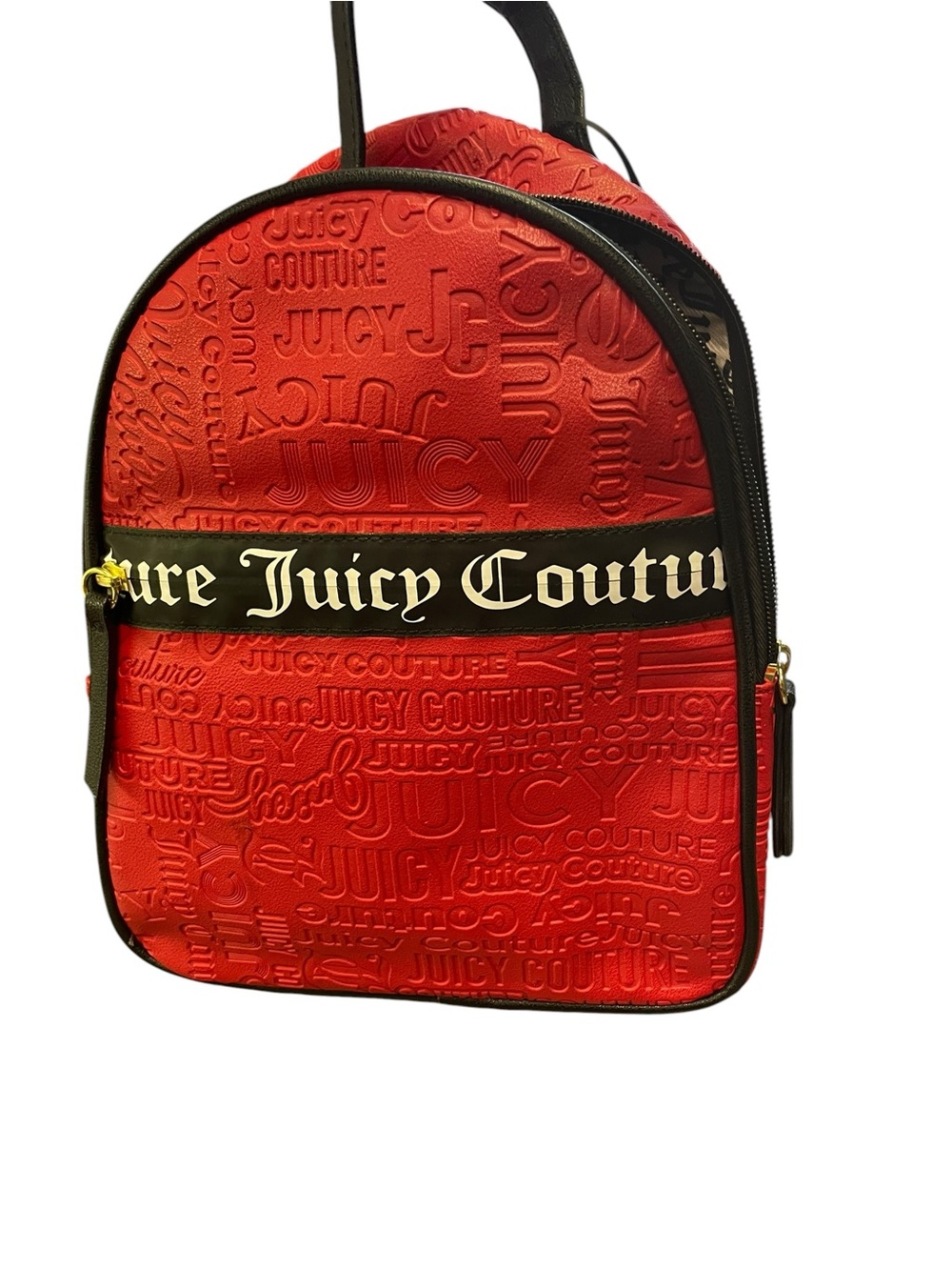 Juicy Couture Red Mini Backpack with Black Logo Strap - Picture 3 of 6